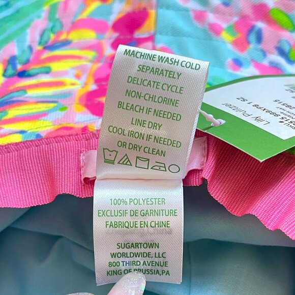 New Lilly Pulitzer Catch The Wave Multi Hat Beach Sun NWT main image 7
